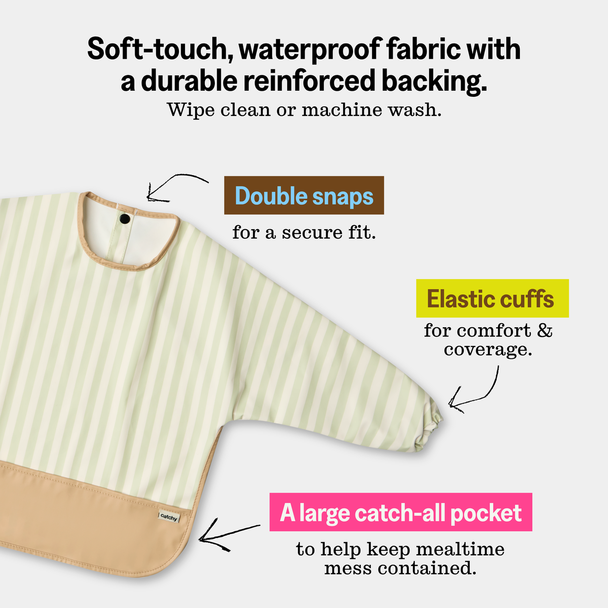 The Cover-All Smock Bib Long Sleeve